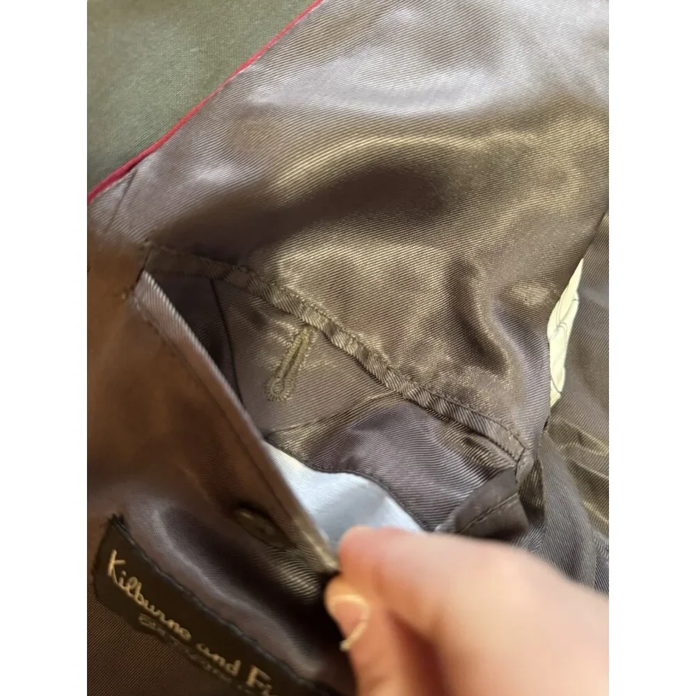 Kilburne and Finch Blazer Sport‎ Coat Gray Size 38R/W32 Wool Blend Professional